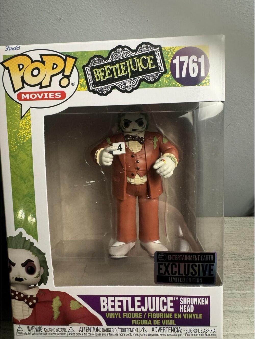 Funko Pop! Vinyl: Beetlejuice - Beetlejuice Shrunken Head - Entertainment Earth